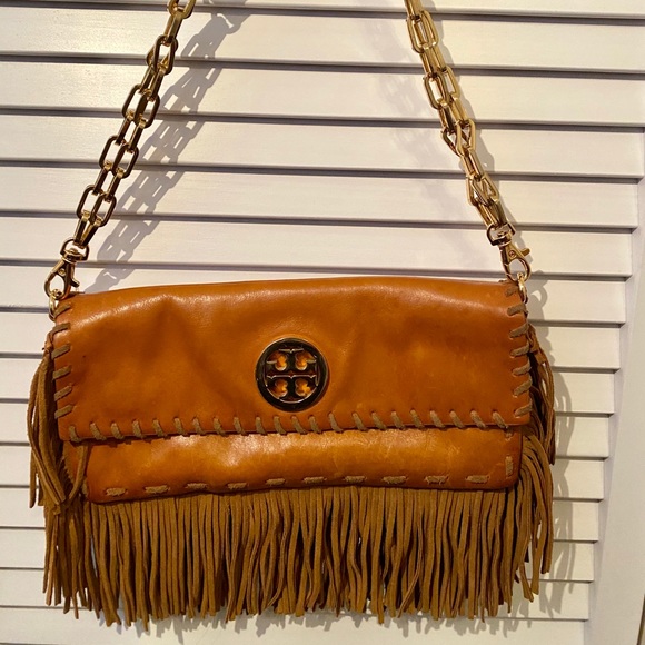 Tory Burch Bags Brown Tory Burch Fringe Purse Poshmark